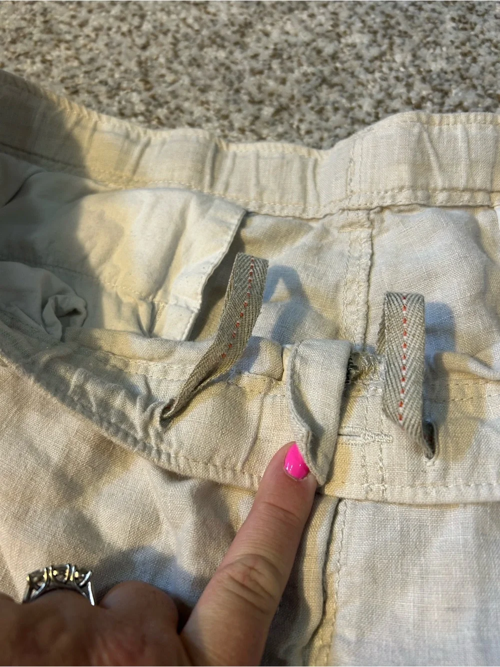 Tommy Bahama Light Beige Linen-Blend Men’s Pants